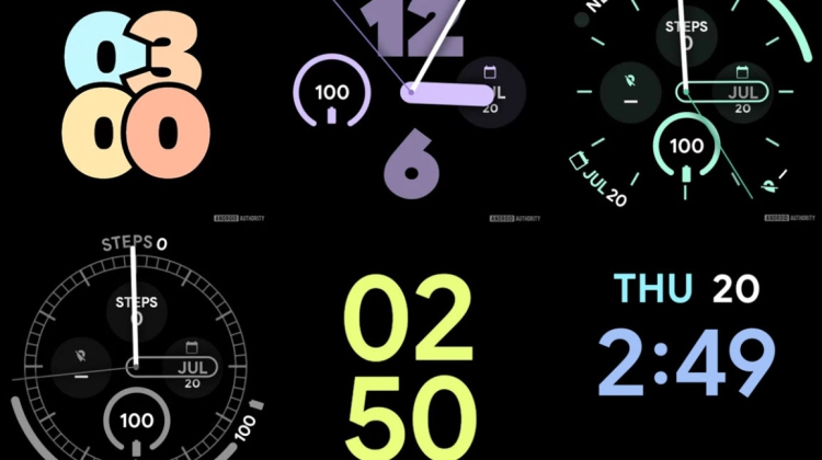 หลุดดีไซน์หน้าปัด Google Pixel Watch 2 กว่า 10 รูปแบบ